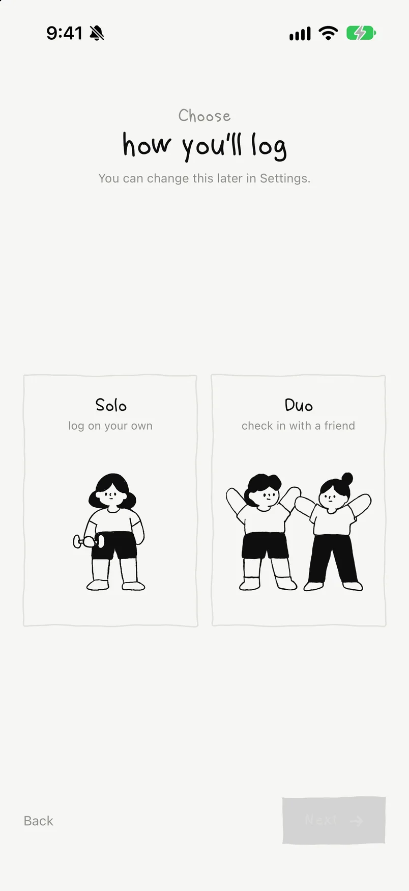 Solo or paired