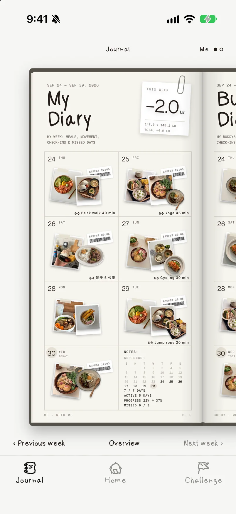 Weekly journal